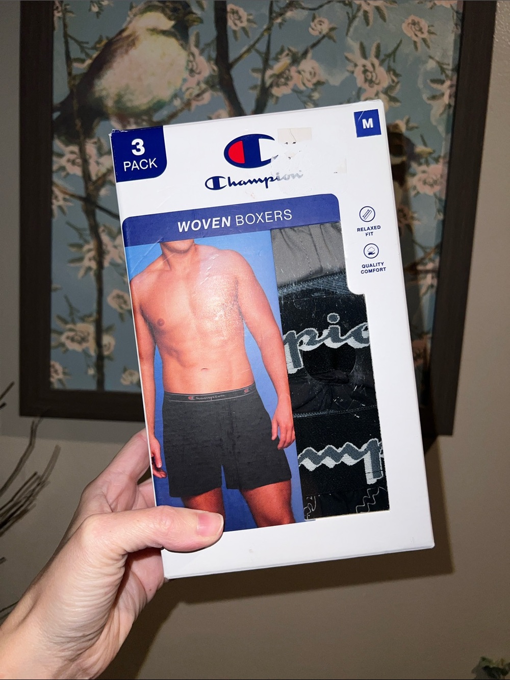 Champion 3 Pack Boxers Size M